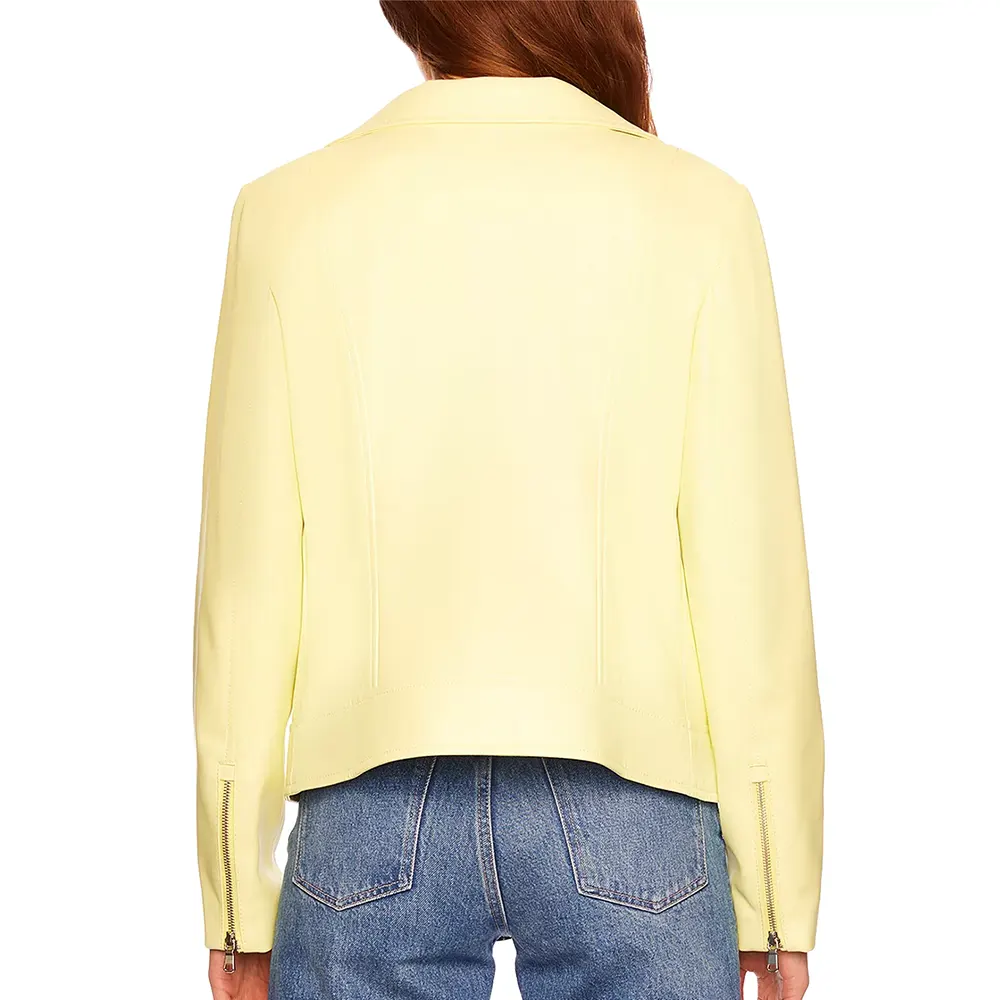 Women's Yellow Faux Leather Moto Jacket 2 womens-yellow-faux-leather-moto-jacket