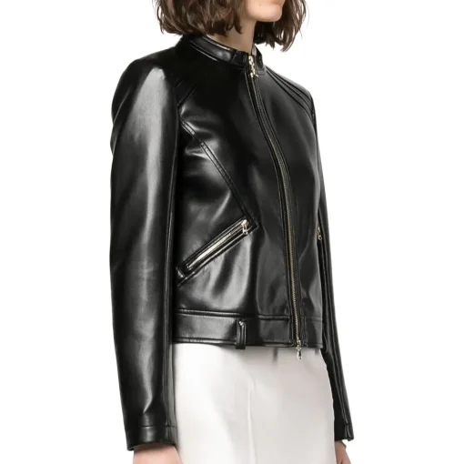 womens-zip-up-black-faux-leather-biker-jacket