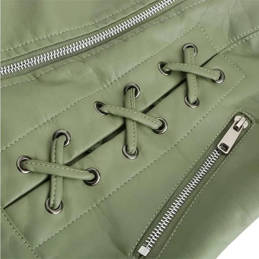 womens-zip-up-green-faux-leather-slim-fit-jacket