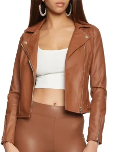 womens-zipper-detail-cognac-faux-leather-moto-jacket