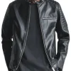mens-band-collar-black-faux-leather-biker-jacket