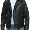 mens-belted-black-faux-leather-biker-jacket