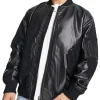 mens-oversized-black-faux-leather-bomber-jacket
