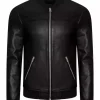 mens-regular-fit-faux-leather-black-bomber-jacket