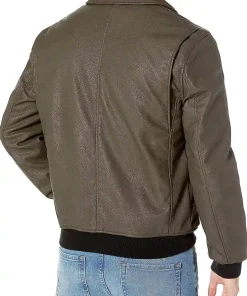 mens-shirt-collar-brown-faux-leather-bomber-jacket