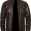 mens-stand-collar-brown-faux-leather-slim-fit-bomber-jacket