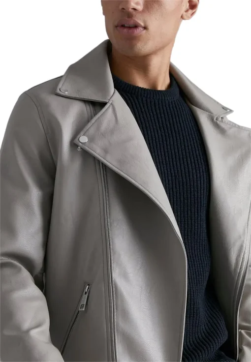 mens-tall-grey-faux-leather-biker-jacket