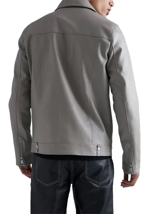 mens-tall-grey-faux-leather-biker-jacket