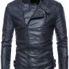 mens-vintage-asymmetric-zip-dark-blue-faux-leather-jacket