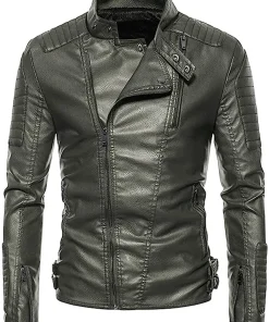 mens-vintage-asymmetric-zip-green-faux-leather-jacket