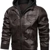 mens-vintage-coffee-faux-leather-bomber-jacket-with-removable-hood
