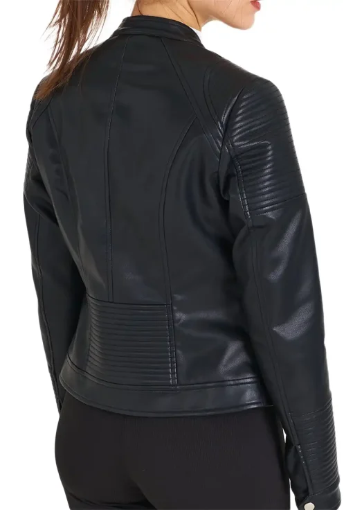 snap-tab-collar-womens-black-faux-leather-biker-jacket