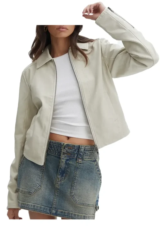 womens-beige-faux-leather-fitted-long-sleeve-jacket