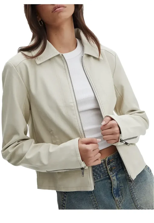 womens-beige-faux-leather-fitted-long-sleeve-jacket