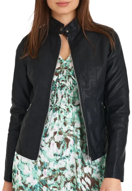 womens-black-faux-leather-basic-biker-jacket