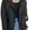 womens-black-faux-leather-casual-biker-jacket