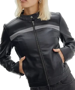 womens-black-faux-leather-long-sleeve-biker-jacket