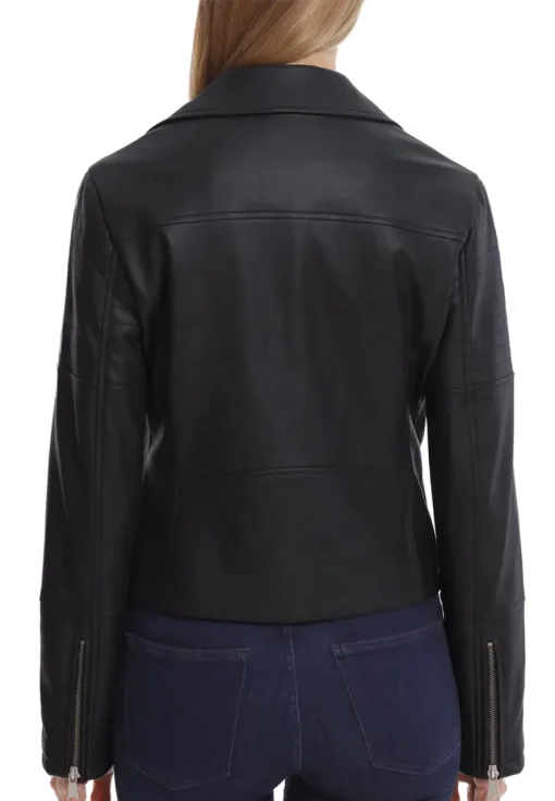 womens-classic-black-faux-leather-biker-jacket
