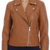 womens-classic-brown-faux-leather-biker-jacket