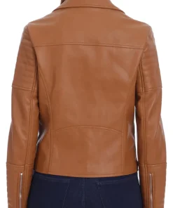 womens-classic-brown-faux-leather-biker-jacket