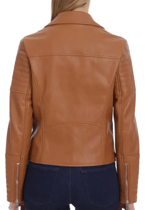 womens-classic-brown-faux-leather-biker-jacket