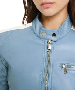 womens-faded-blue-faux-leather-jacket-with-side-stripe