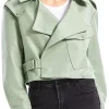womens-green-faux-leather-biker-jacket