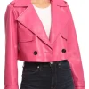 womens-pink-faux-leather-cropped-trench-jacket