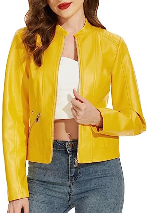 womens-zip-up-motorcycle-yellow-faux-leather-jacket