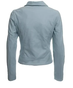 womens-zipper-pockets-blue-faux-leather-jacket