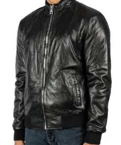 mens-black-motorcycle-faux-leather-bomber-jacket