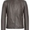 mens-band-collar-dove-grey-faux-leather-jacket
