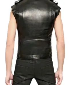 mens-basic-black-faux-leather-biker-vest
