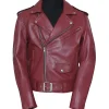 mens-belted-biker-maroon-faux-leather-jacket
