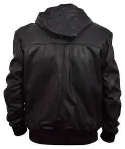 mens-black-bomber-hoodie-faux-leather-jacket