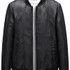 mens-black-faux-leather-bomber-moto-jacket