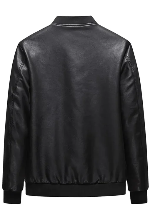 mens-black-faux-leather-bomber-moto-jacket