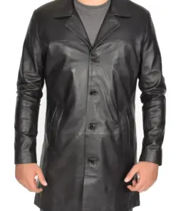 mens-black-faux-leather-single-breasted-coat