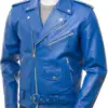 mens-blue-faux-leather-biker-jacket