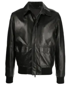 mens-bomber-black-faux-leather-moto-jacket