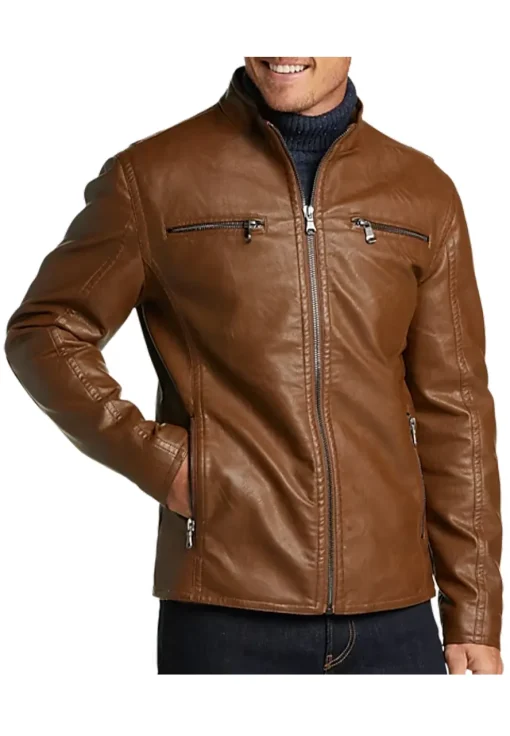 mens-brown-modern-fit-moto-faux-leather-jacket