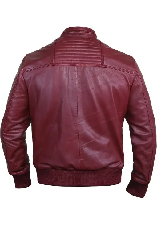mens-burgundy-faux-leather-bomber-jacket