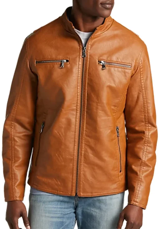 mens-camel-modern-fit-moto-faux-leather-jacket