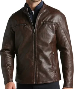 mens-chocolate-brown-modern-fit-moto-faux-leather-jacket