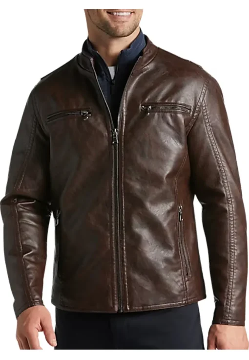 mens-chocolate-brown-modern-fit-moto-faux-leather-jacket