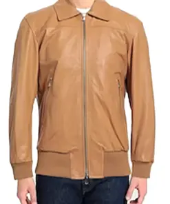 mens-classic-collar-camel-faux-leather-bomber-jacket