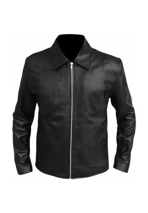 mens-classic-vintage-black-faux-leather-jacket