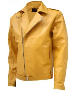 mens-classic-yellow-faux-leather-jacket