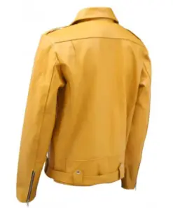 mens-classic-yellow-faux-leather-jacket