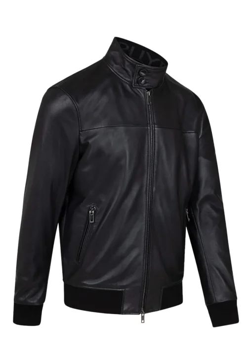 mens-dante-black-faux-leather-bomber-jacket